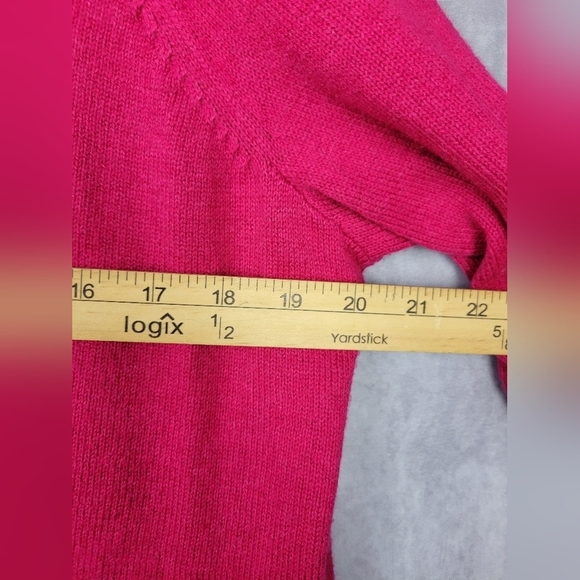 Talbots Cotton hot Pink  Cardigan Women’s Size 2xP - Picture 12 of 13